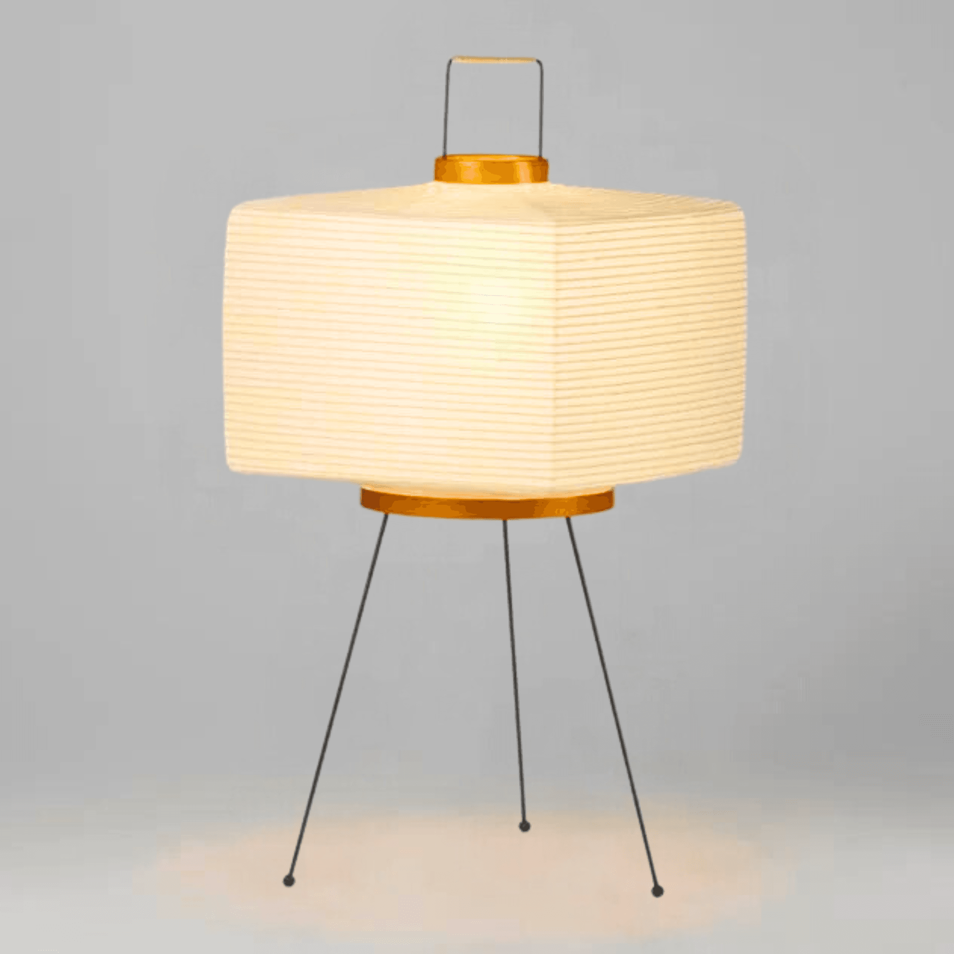 Noguchi Lamp | Akari 7a | White Paper Floor Light for Living Room Bedroom | Japandi Minimalism Wabi-sabi Decor - Lamps
