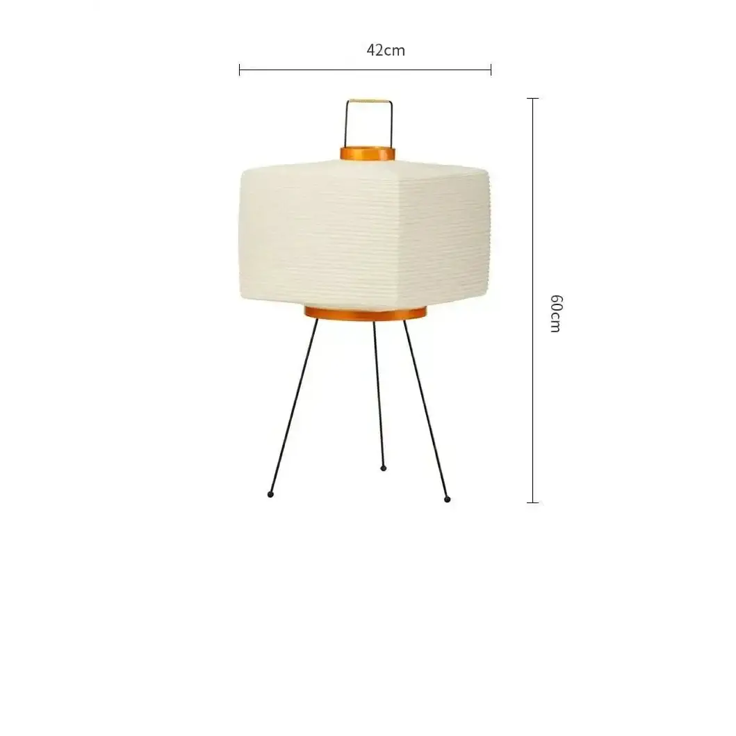 Noguchi Lamp | Akari 7a | White Paper Floor Light for Living Room Bedroom | Japandi Minimalism Wabi-sabi Decor - Lamps