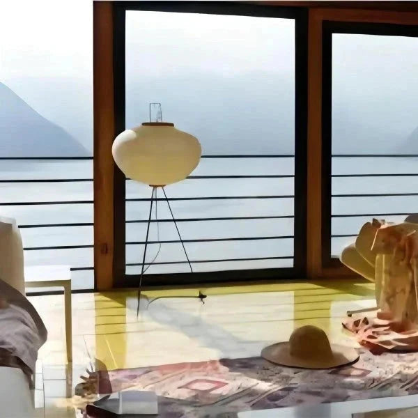Noguchi Lamp | Akari Paper 10a | Tripod Floor for Japandi Minimalism Wabi Sabi Decor | Casalola