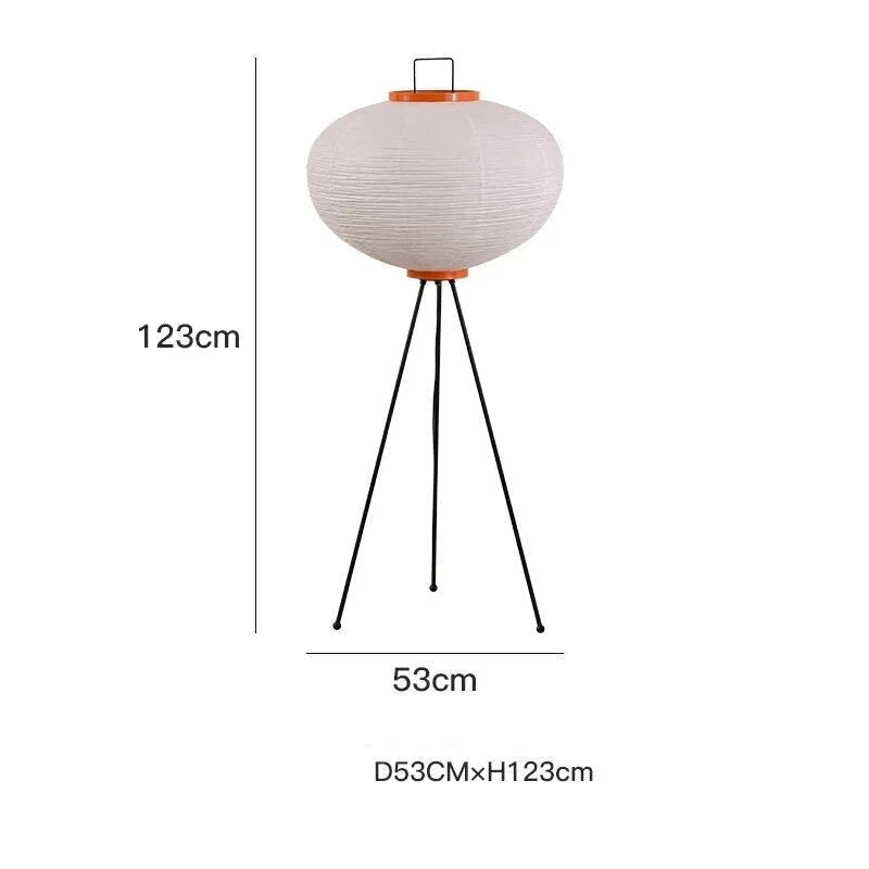 Noguchi Lamp | Akari Paper 10a | Tripod Floor for Japandi Minimalism Wabi Sabi Decor | Casalola