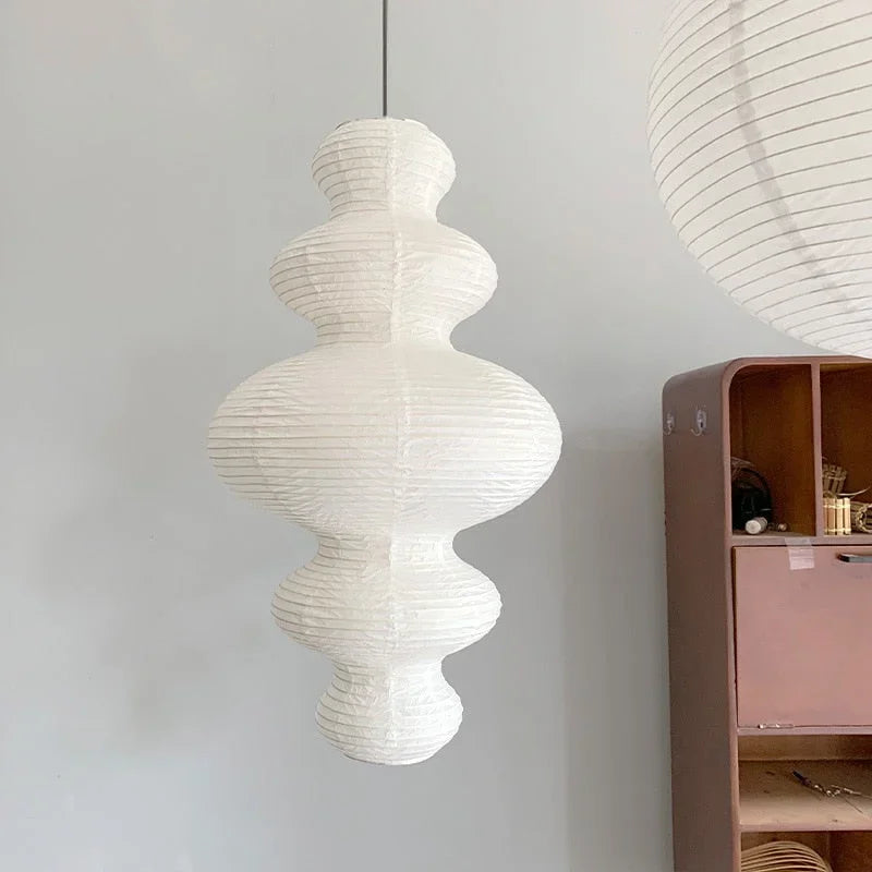 Akari Pendant Lamp | Noguchi Lanterns | Rice Paper | Japandi Minimalism Wabi Sabi Decor