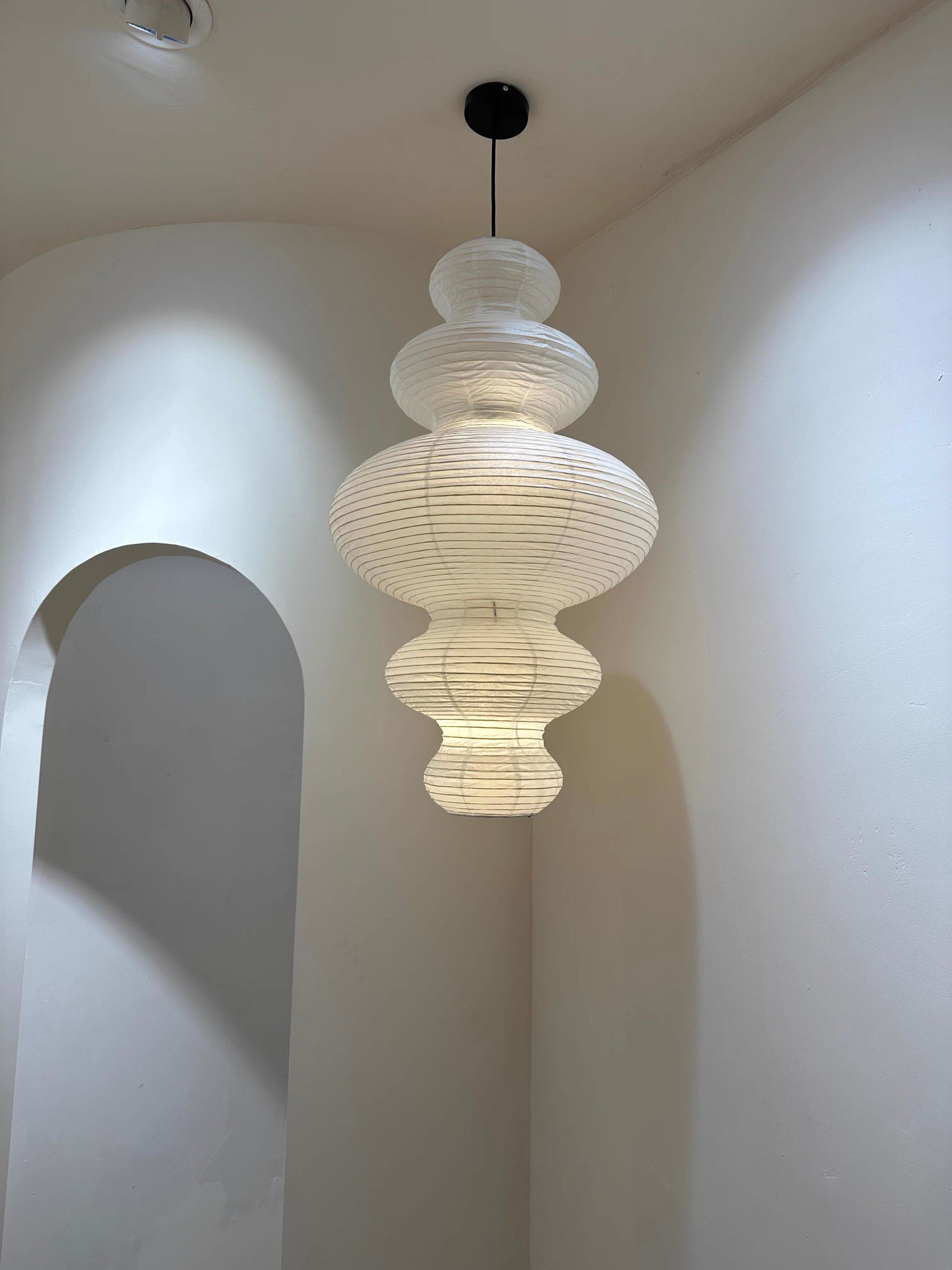 Akari Pendant Lamp | Noguchi Lanterns | Rice Paper | Japandi Minimalism Wabi-sabi Decor - Lamps
