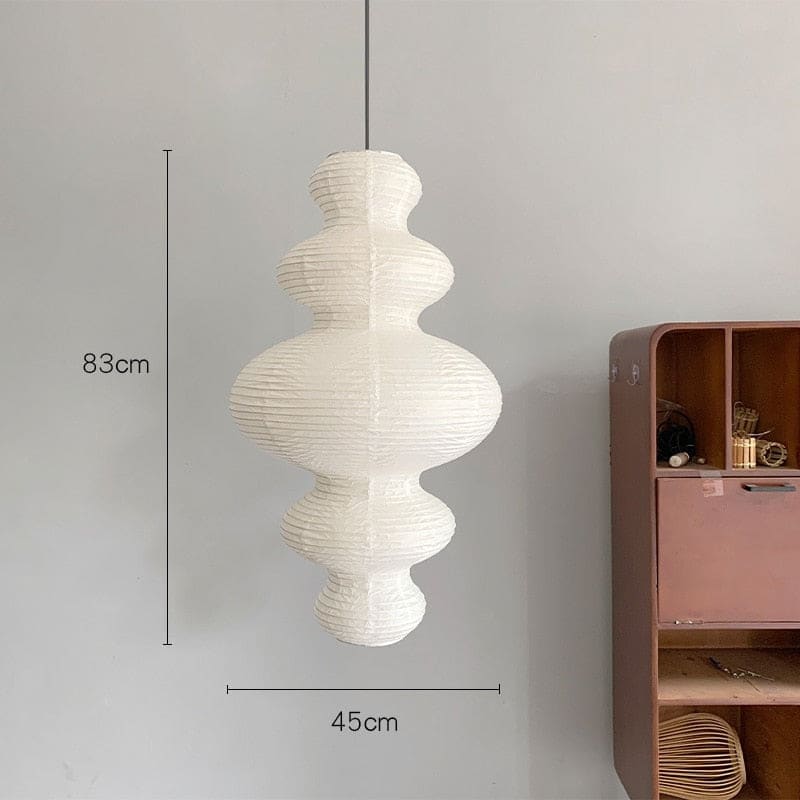 Akari Pendant Lamp | Noguchi Lanterns | Rice Paper | Japandi Minimalism Wabi-sabi Decor - Lamps