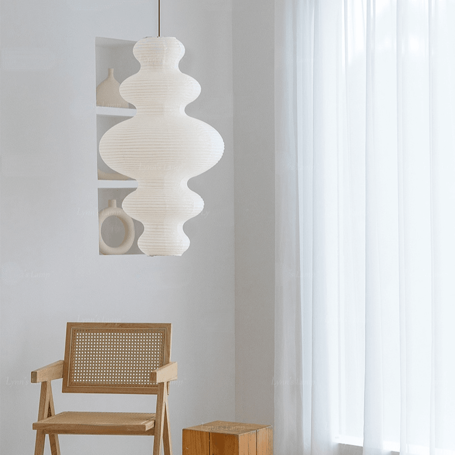 Akari Pendant Lamp | Noguchi Lanterns | Rice Paper | Japandi Minimalism Wabi-sabi Decor - Lamps