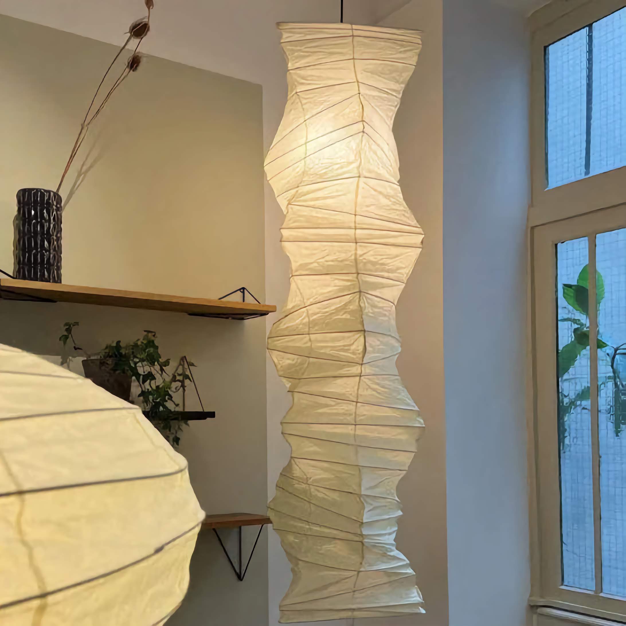 Japanese Paper Lamp | Noguchi Lanterns for Japandi Minimalism Wabi-sabi Decor