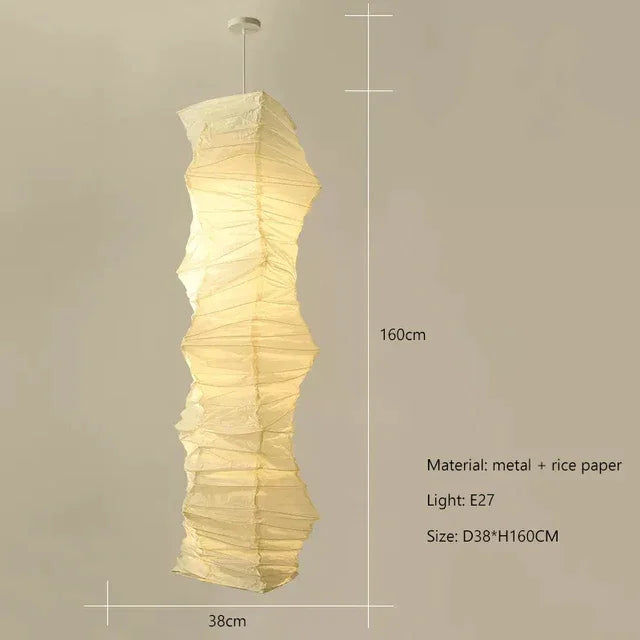 Japanese Paper Lamp | Noguchi Lanterns for Japandi Minimalism Wabi-sabi Decor