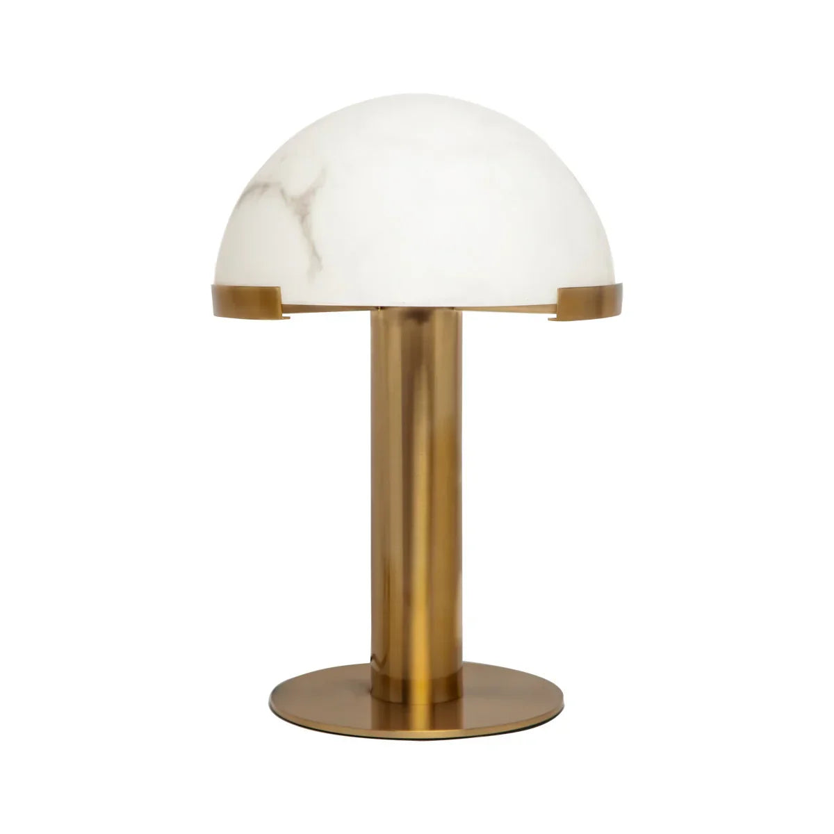 Alabaster Table Lamp for Bedroom & Living Room | Brass Marble High-end Interiors