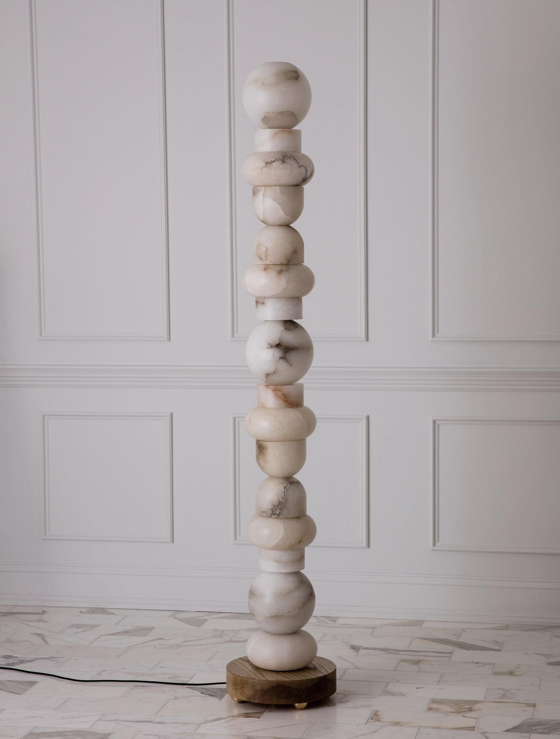 Totem Alabaster Floor Lamp | Real Luxury Marble for High-end Interiors - Lamps