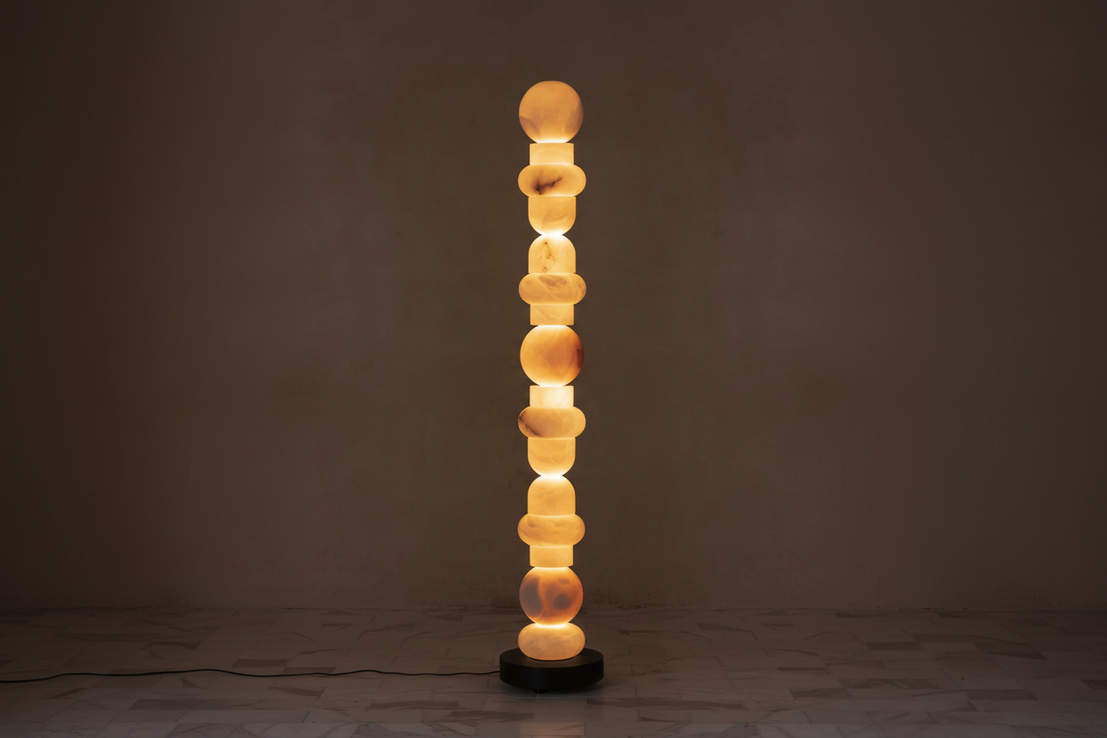 ALABASTER COLUMN FLOOR LAMP | DESIGN KPO98 GRENALDI