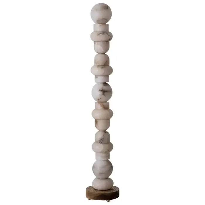 Totem Alabaster Floor Lamp | Real Luxury Marble for High End Interiors