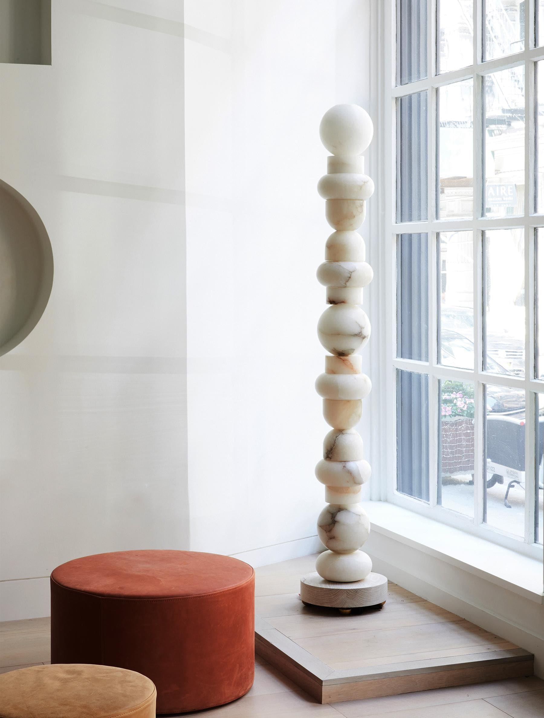 Totem Alabaster Floor Lamp | Real Luxury Marble for High-end Interiors - Lamps