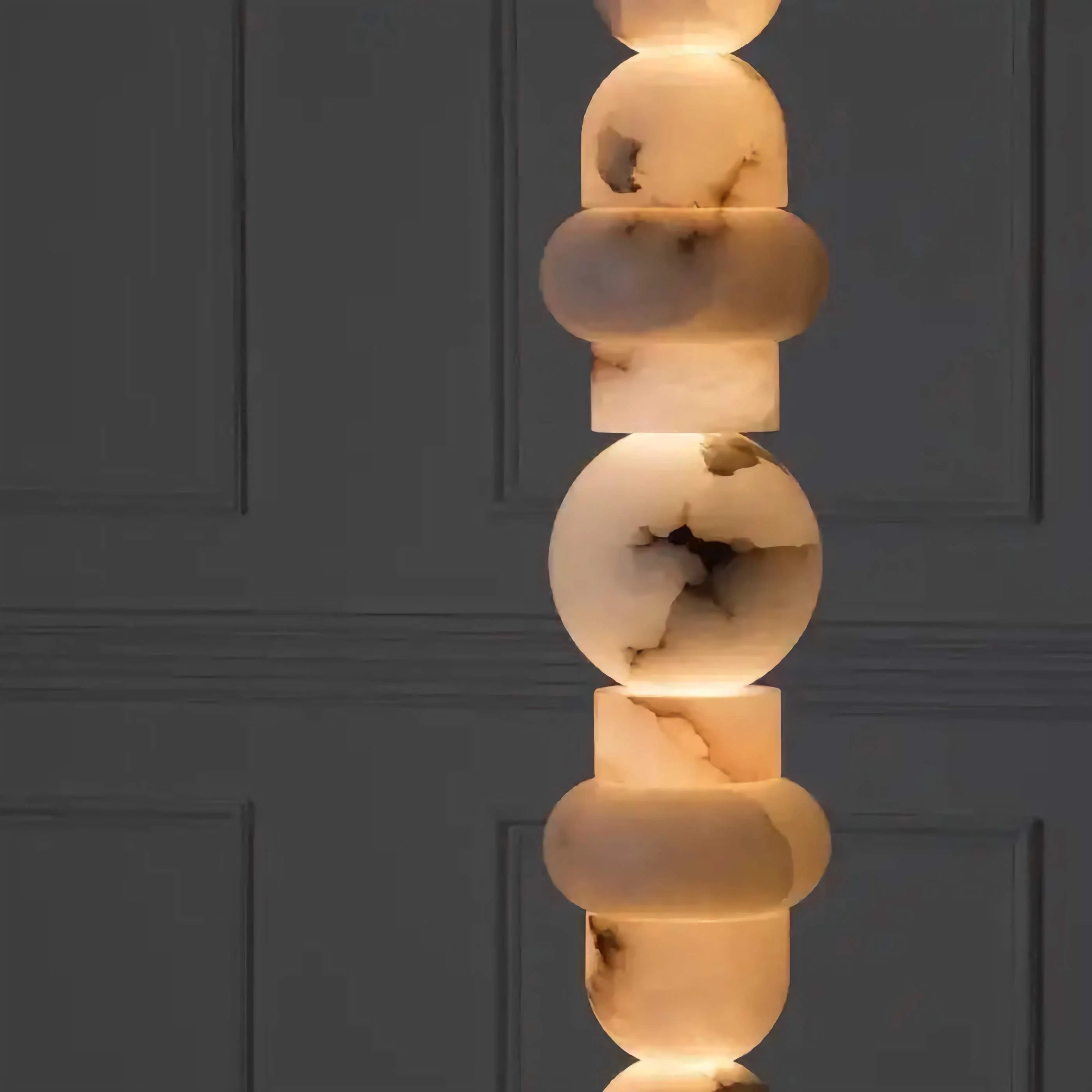 Totem Alabaster Floor Lamp | Real Luxury Marble for High End Interiors