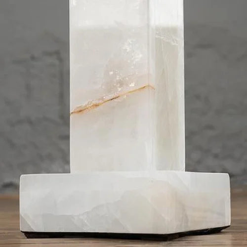 Alabaster Floor Lamp – Column Sculptural Stone for Living Room Modern Designer Casalolalights Luxury Lamps Interior