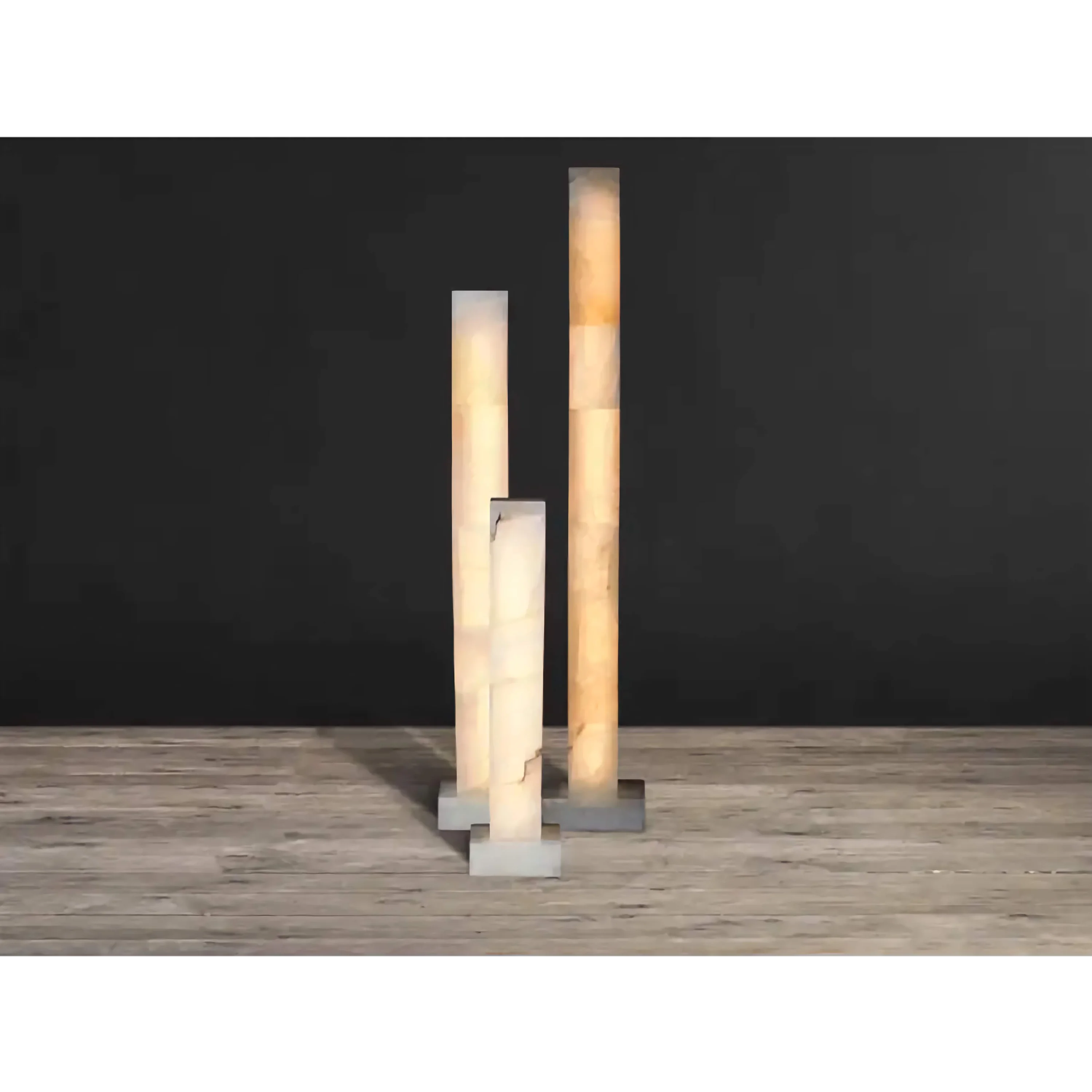 Translucent Alabaster Column Floor Lamp | Atelier Vento Modern Ul-listed Commercial-grade