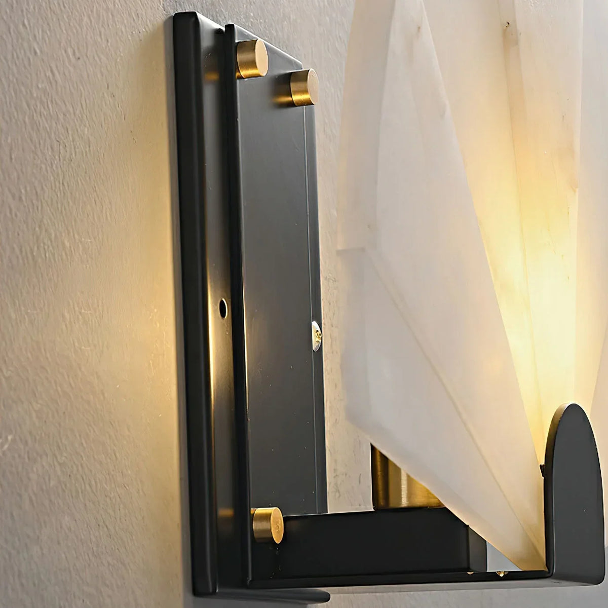 Genuine Alabaster Fan Wall Sconce | Console Light Bedside Pair Hallway E12 or E14 Bulb Casalola Lights Luxury Lamps