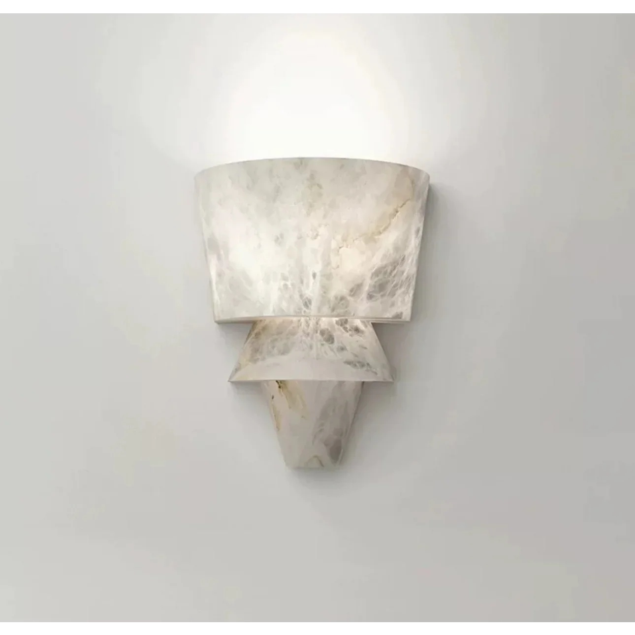 Marble wall light in a living room