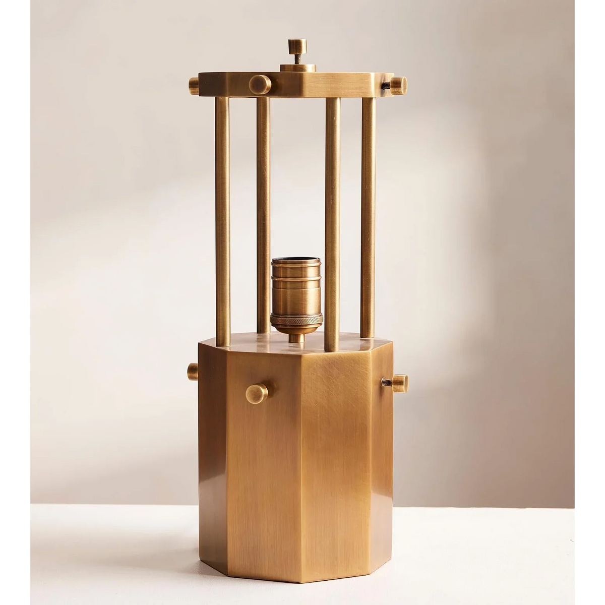 Amber Glass Table Lamp for Living Room and Office Desk | Layered Panels Art Deco Modern Dimmable Option Casalola Lights