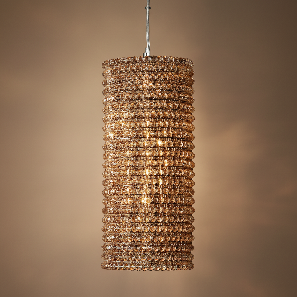 THE APPIA PENDANT | AMBER K9 CRYSTAL & COPPER