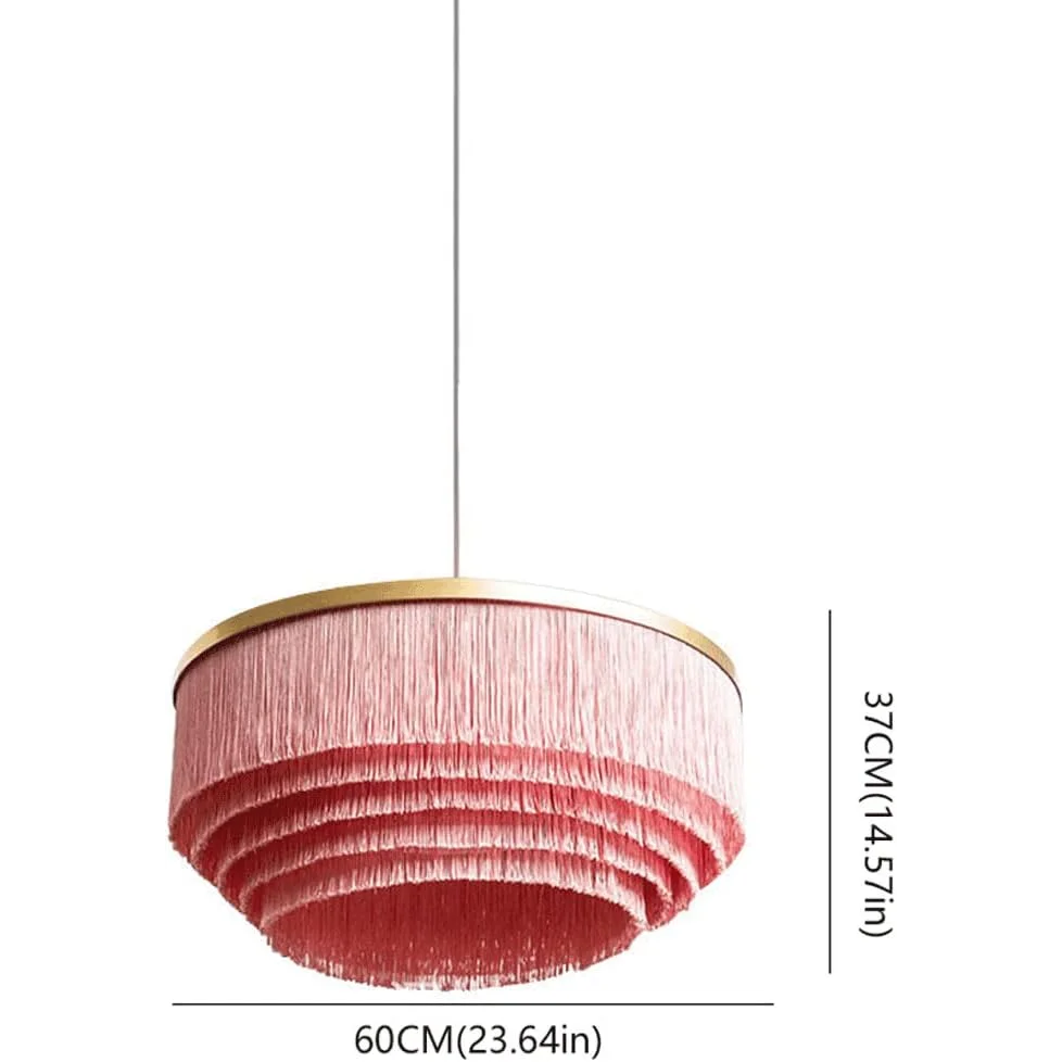 Colorful Ceiling Lamps | Luxury Fixture with Organic Cotton Shade