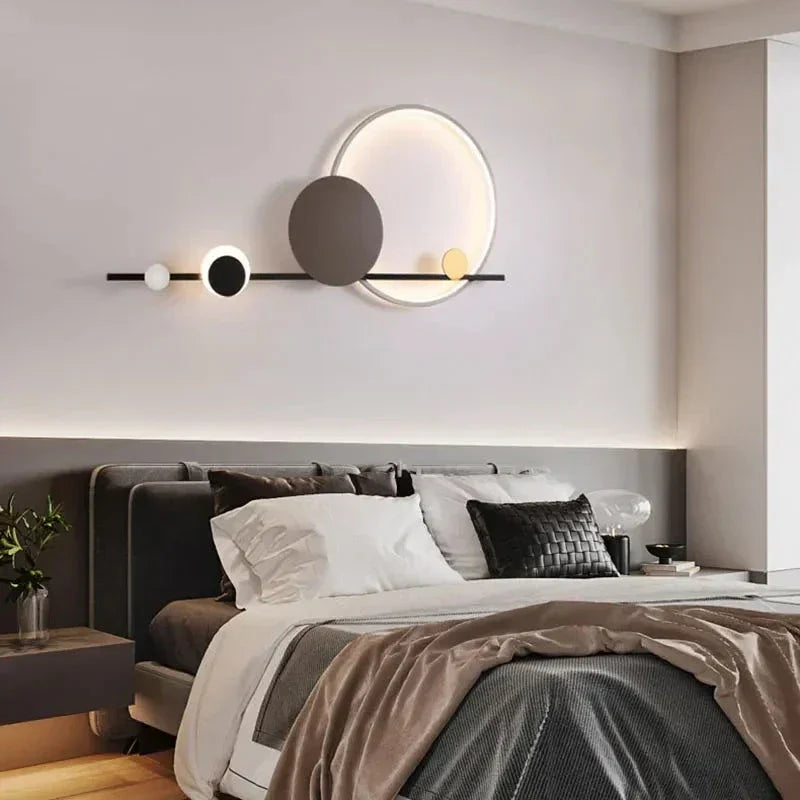 Modern Chic Wall Lamp | Contemporary Art Decor Lighting for Living Room Bar Commercial - Sconces