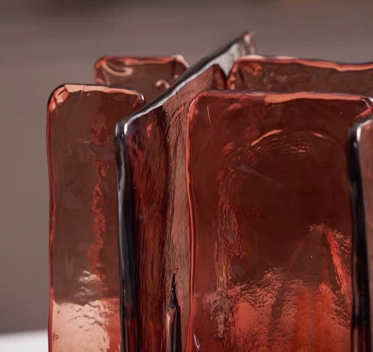 Art Deco Red Glass Blade Table Lamp for Living Room Bedroom Casalolalights Luxury Lamps for Interior Designers