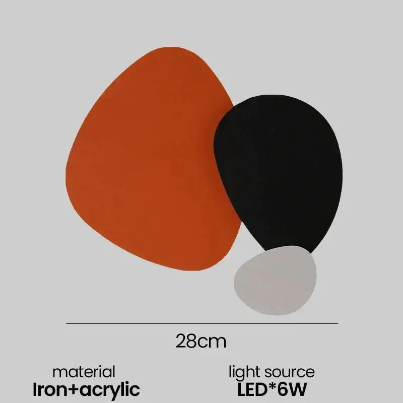 Modern Led Wall Lamp | Contemporary Art Decor Lighting for Living Room Bedroom - Sconces