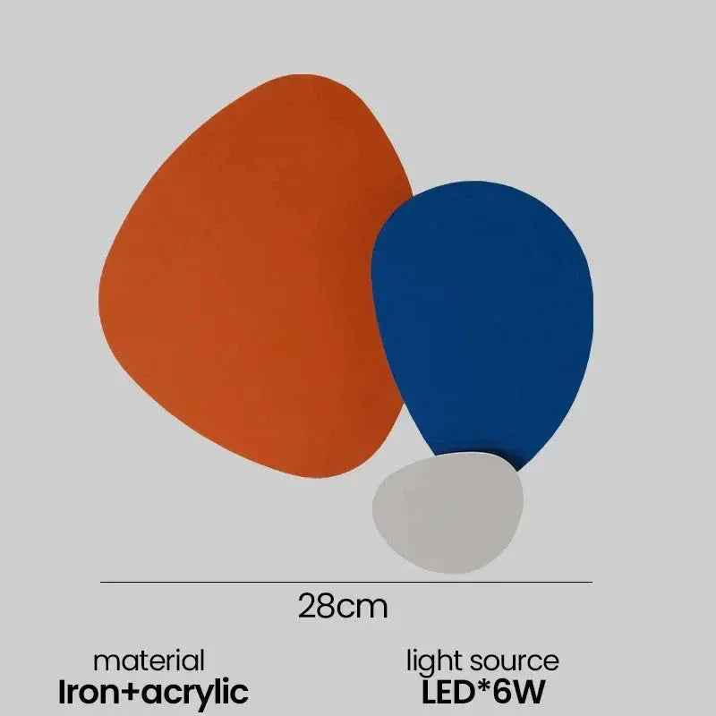 Modern Led Wall Lamp | Contemporary Art Decor Lighting for Living Room Bedroom - Sconces