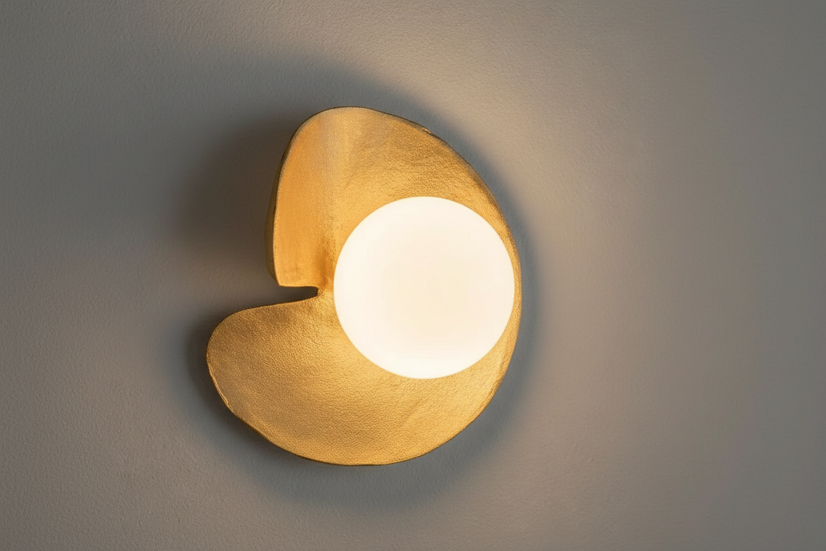 Solid Hammered Copper & Opal Glass Wall Sconce | Low Profile Hallway Light Bedside Pair 2700k Glow Casalola Lights