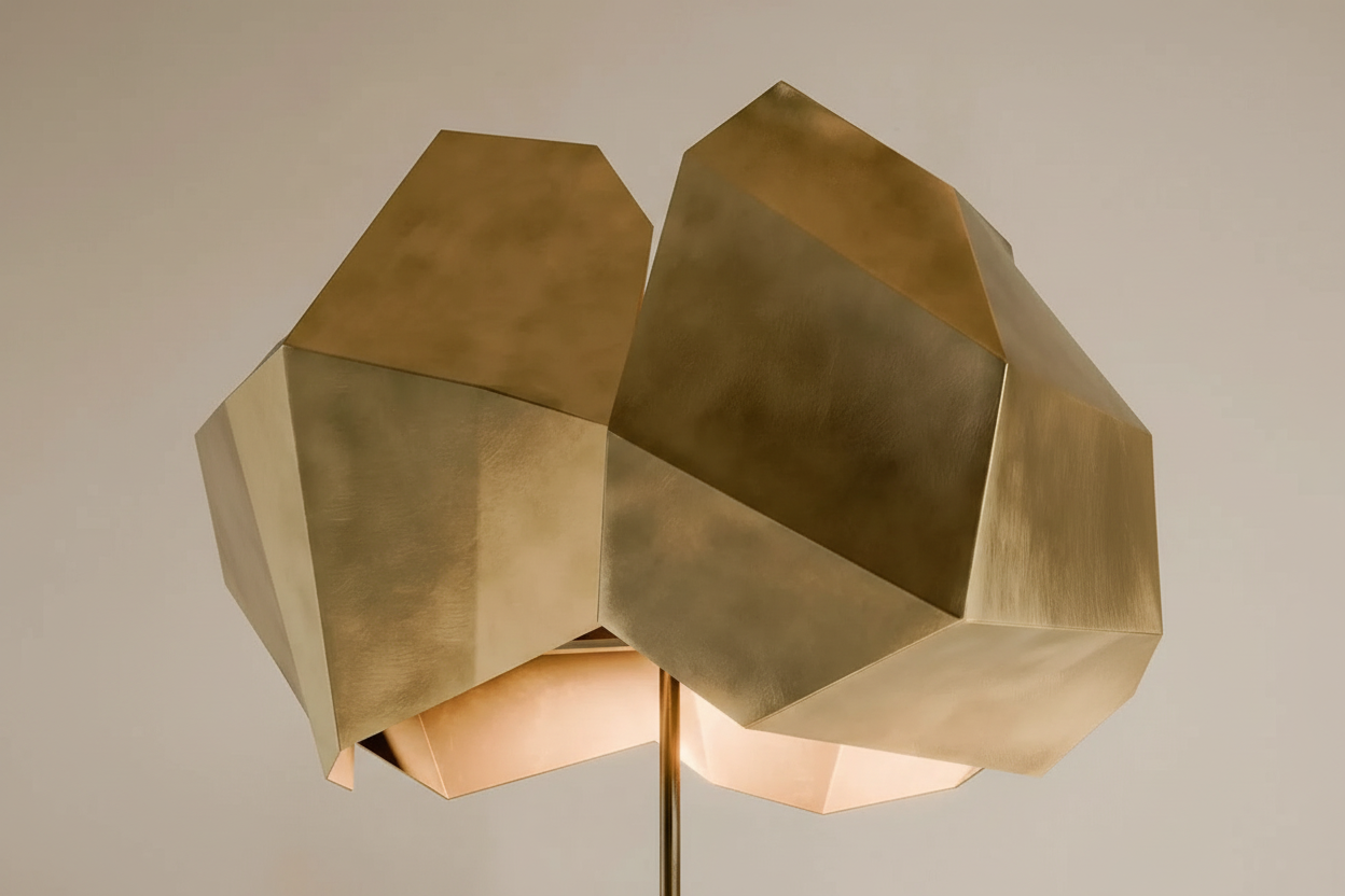 Limited Edition Architectural Alloy | Signed Artisan Piece | h 150cm Black | Casalola Studio Milano Casalolalights