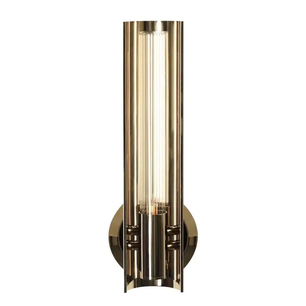Baccara Crystal Wall Sconce – Polished Brass for Hallway & Bedroom - Sconces