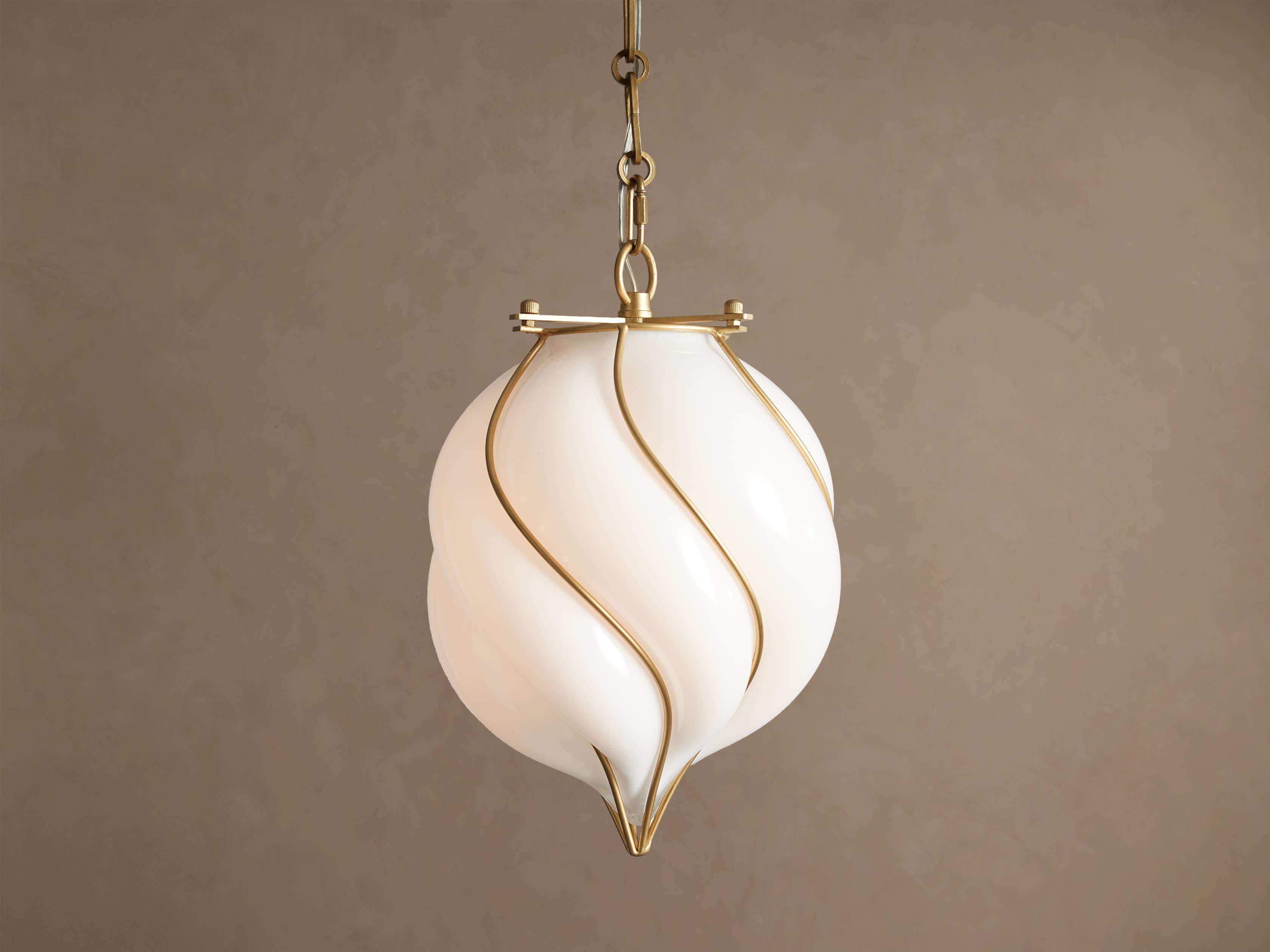 Small Glass and Brass Lantern Pendant Light Entryway Hallway or Kitchen Island Hanging Ceiling Fixture Casalolalights