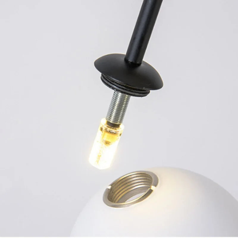 Black Arc Hanging Lights | Mobile Designer Ceiling Lamps for Dining Room Kitchen Living