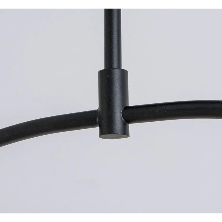Black Arc Hanging Lights | Mobile Designer Ceiling Lamps for Dining Room Kitchen Living