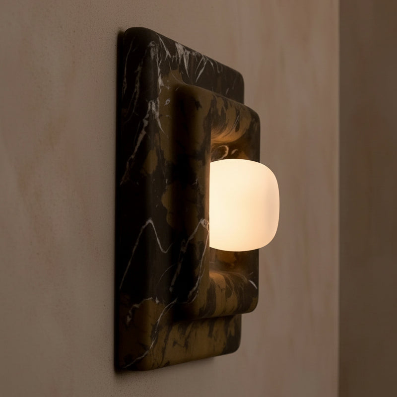 Marble Square Wall Sconce – Casalola Layered Stone Light for Bedroom & Hallway Casalolalights Luxury Lamps Interior