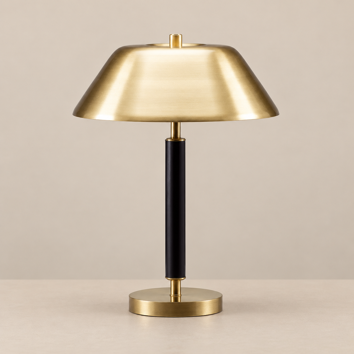 Reading Table Lamp, switched off, on a beige background.
