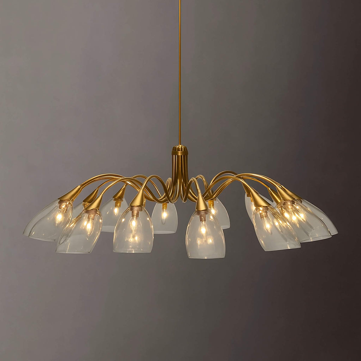 Brass Branch Chandelier