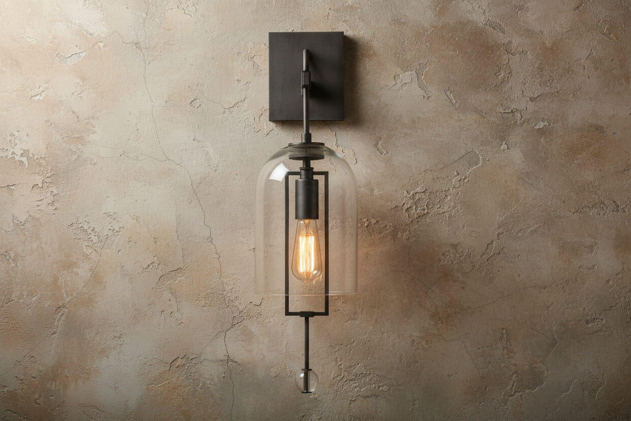 BRASS AND GLASS WALL SCONCES | DESIGN CLKS8500