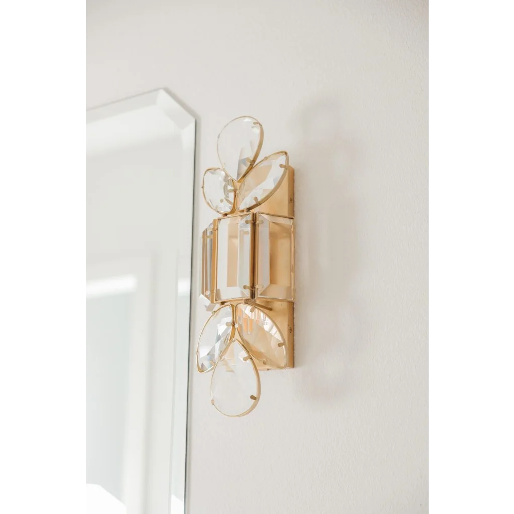 Luxury Crystal Wall Sconce – Elegant Art Deco Light Fixture for High-end Interiors