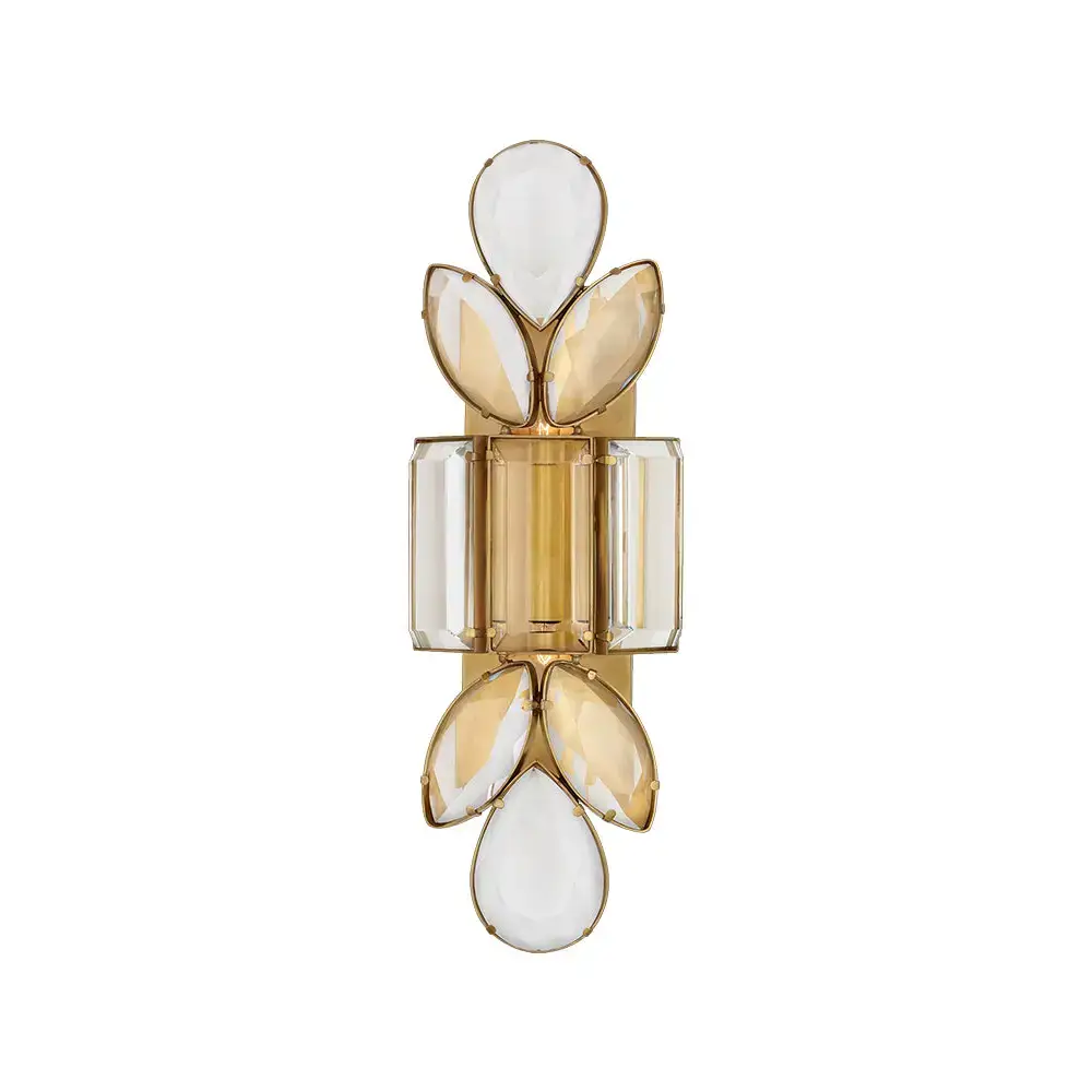 Luxury Crystal Wall Sconce – Silver Art Deco Light Fixture for High-end Interiors - Sconces