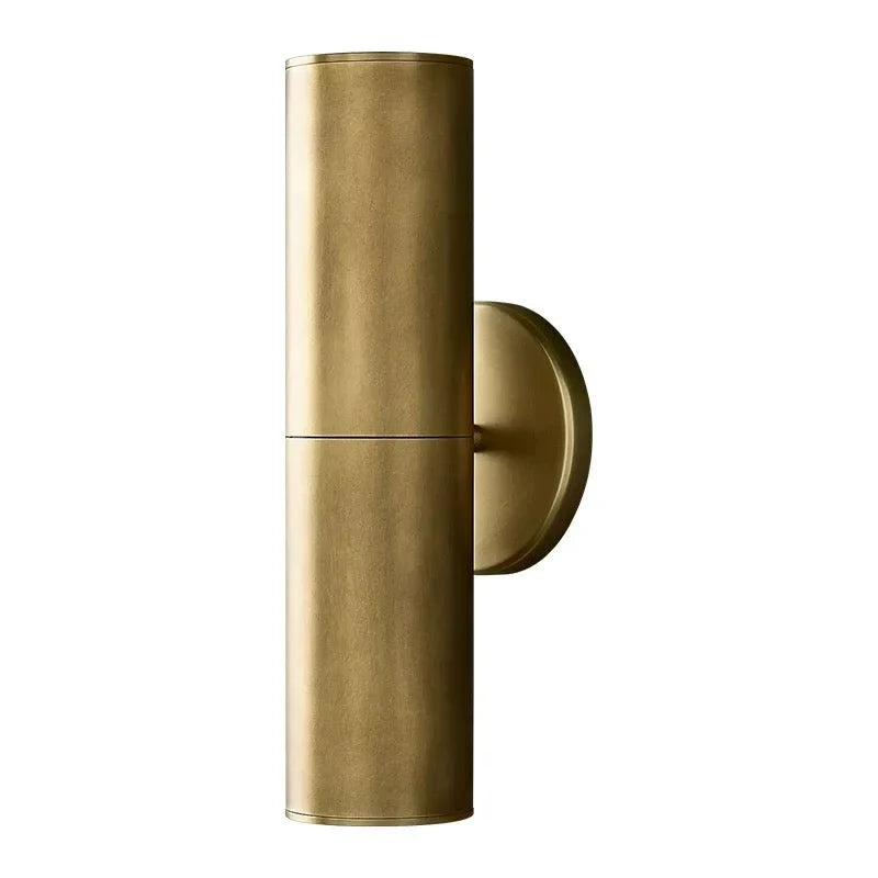 Brass Up & Down Wall Sconce or Black | Hallway Light 2 Sizes Glass Diffusers Warm 2700k Casalola Lights Luxury Lamps
