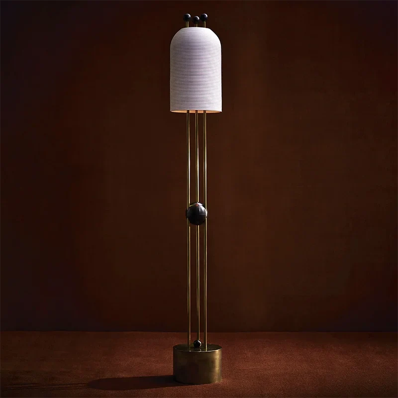 Brass Sculptural Floor Lamp – Italian Designer Modern for Living Room Casalolalights Luxury Lamps Interior Designers