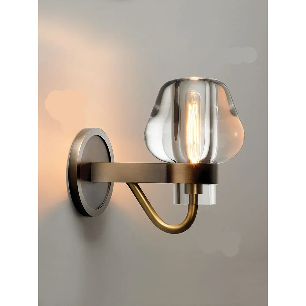 Copper Crystal Wall Light for Bedroom & Hallway Casalolalights Luxury Lamps Interior Designers