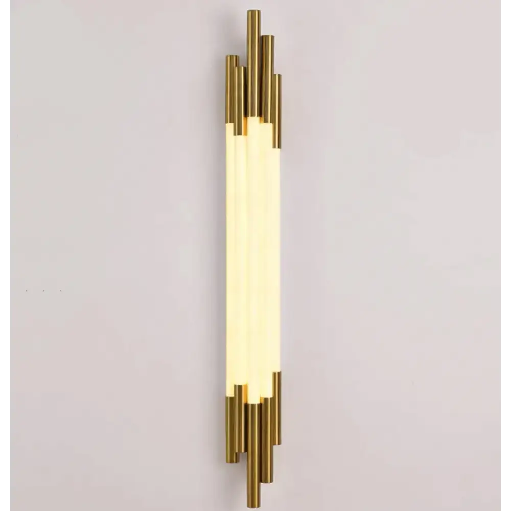 Sculptural Copper Linear Wall Sconces – Modern Minimalist Lighting