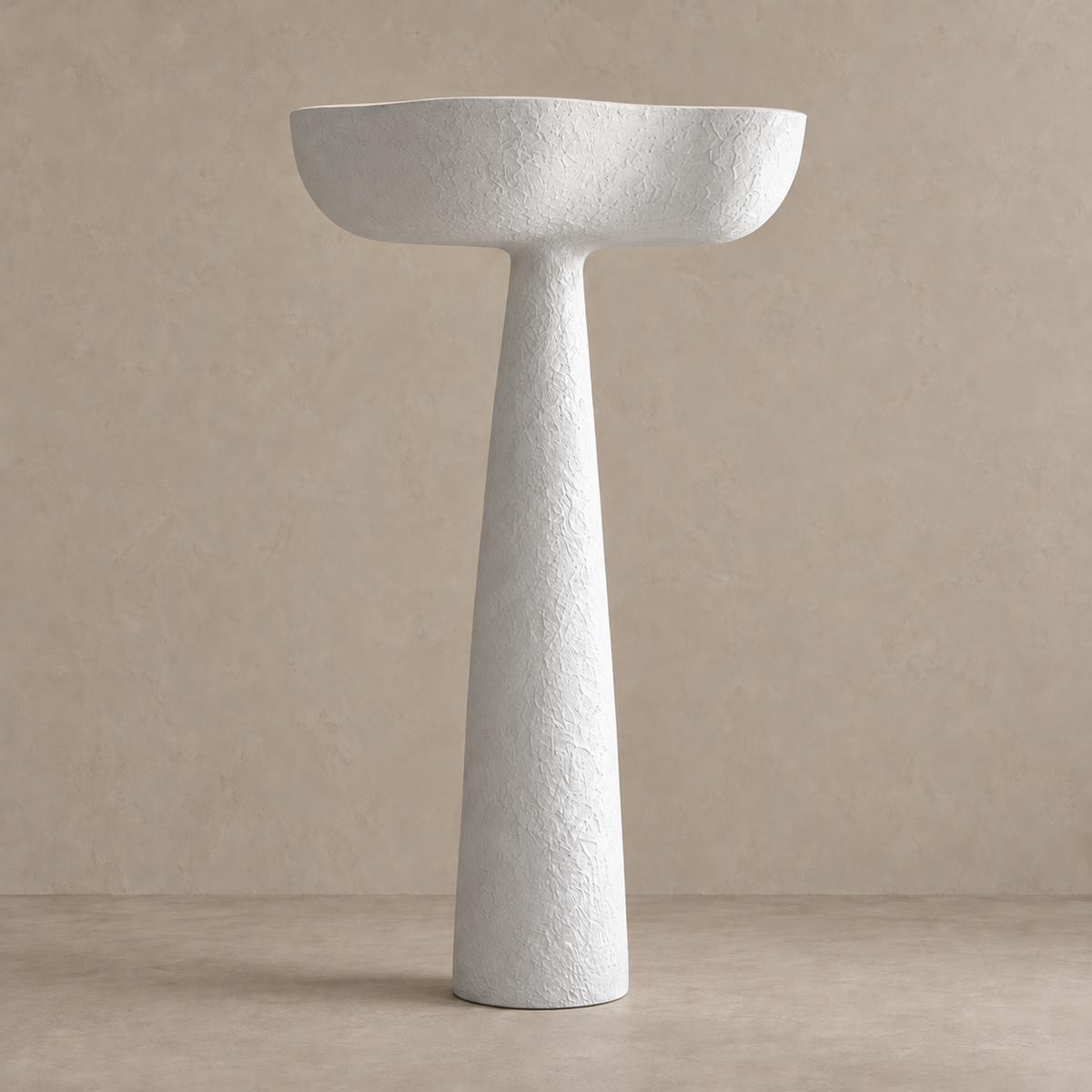 Tall Plaster Floor Lamp