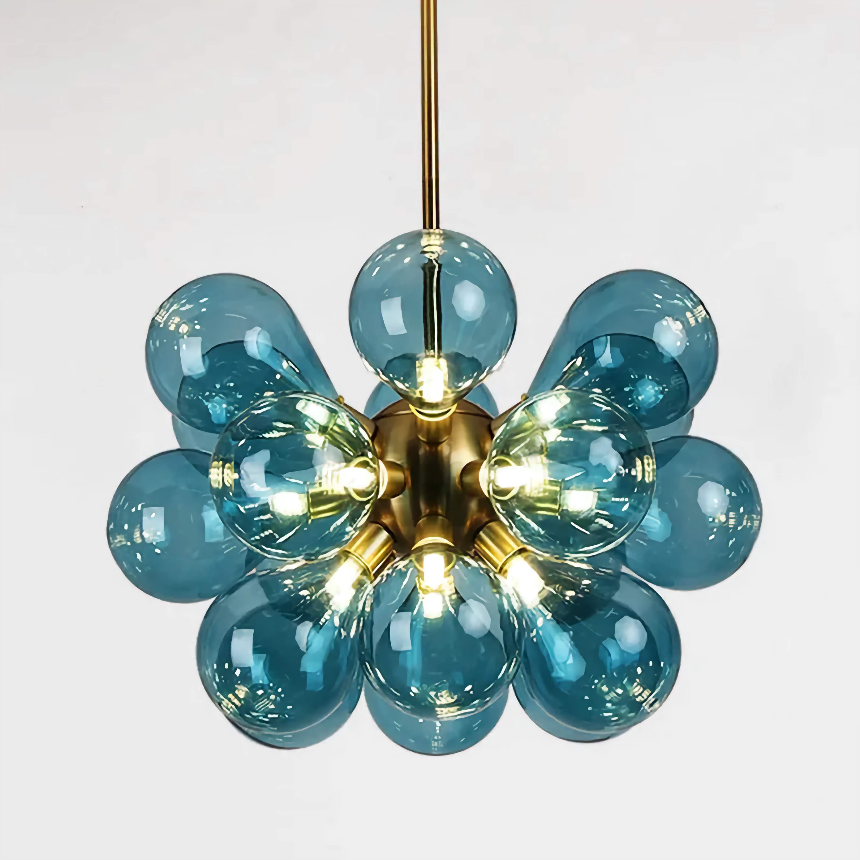 CELESTIAL SPHERE GLASS BUBBLE CHANDELIER - Semi-flush mounts