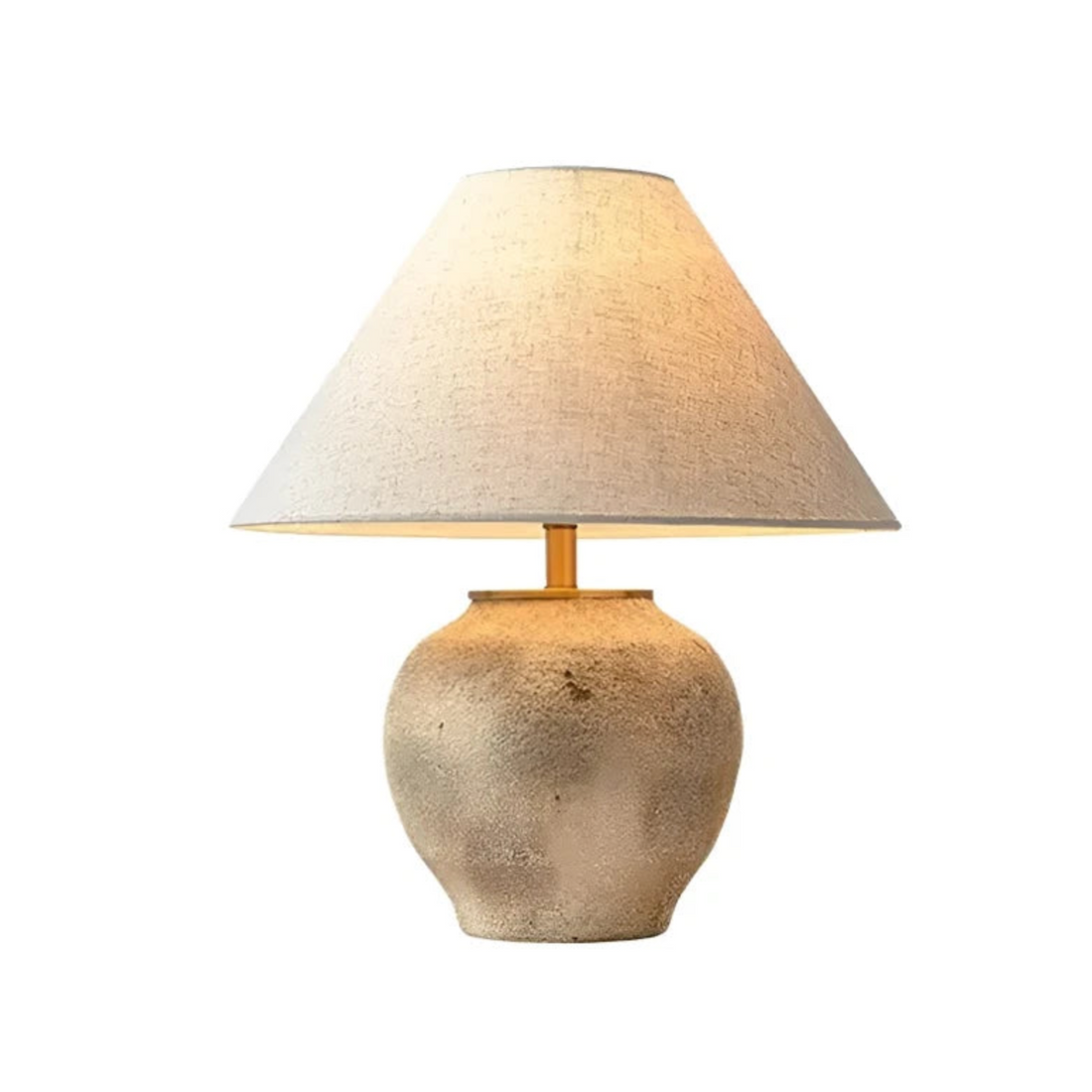 Ceramic Led Floor Lamp | Wabi Sabi Vintage Bedside Table for Luxury Designer Homes - Lamps