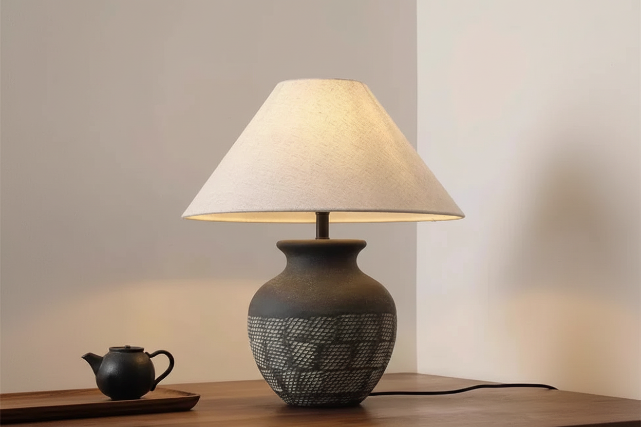 Luxury Ceramic Table Lamp Modern Japandi Minimalism Wabi Sabi Decor Casalolalights Luxury Lamps for Interior Designers