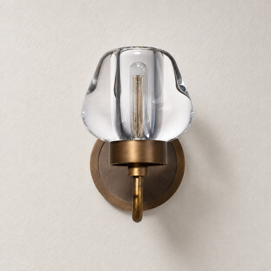 Crystal Glass Wall Sconce