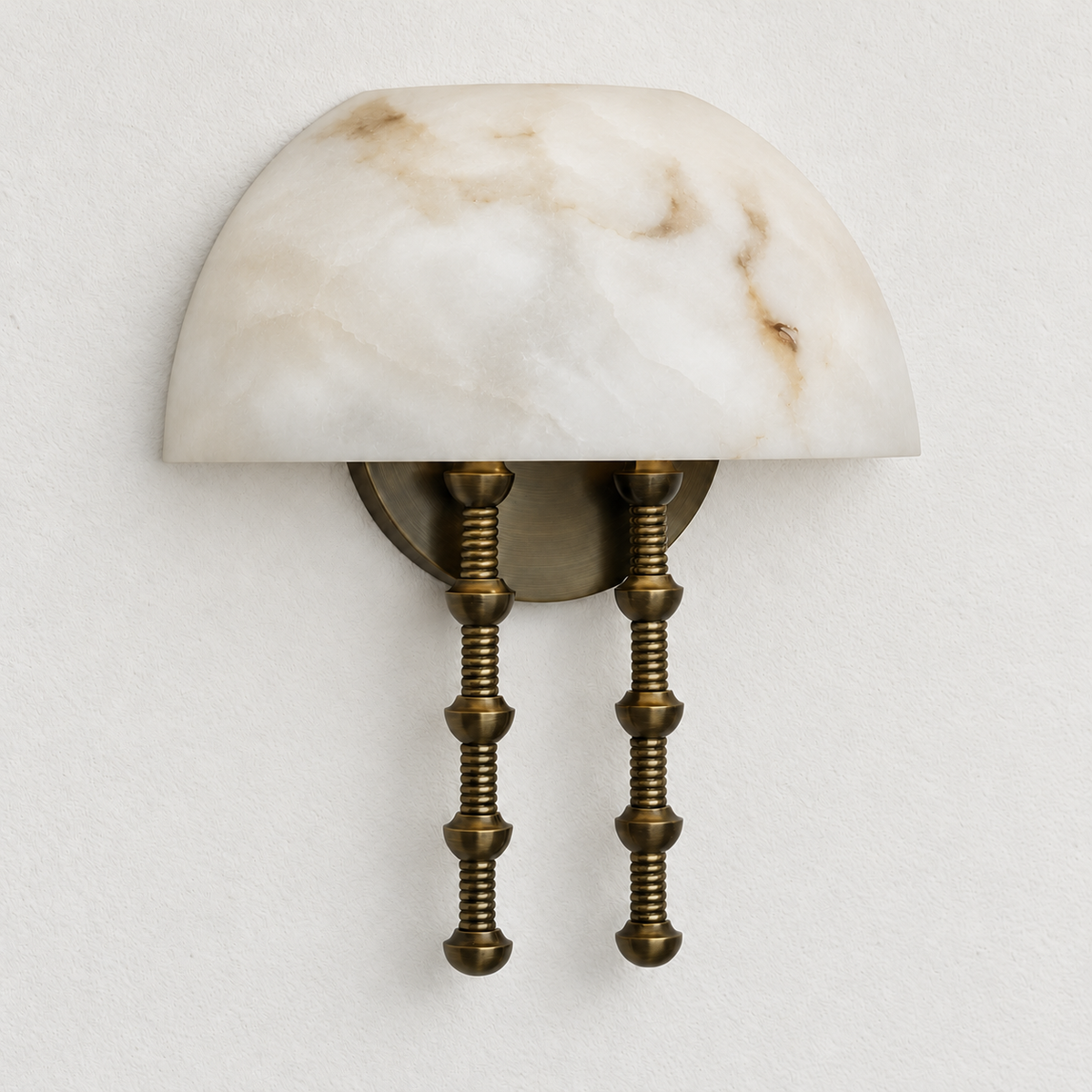 Dome Alabaster Wall Sconce