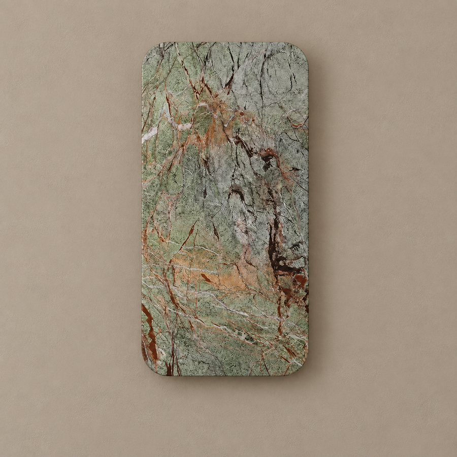 Green Marble Rectangular Wall Light